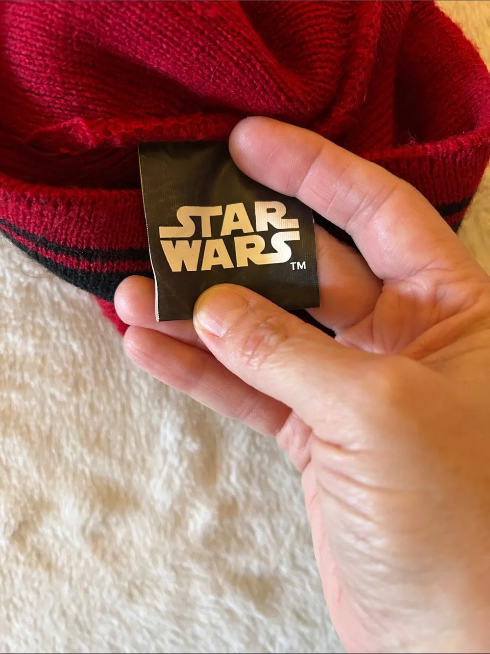 Star Wars Red and Black Kylo Ren Kids Beanie Hat